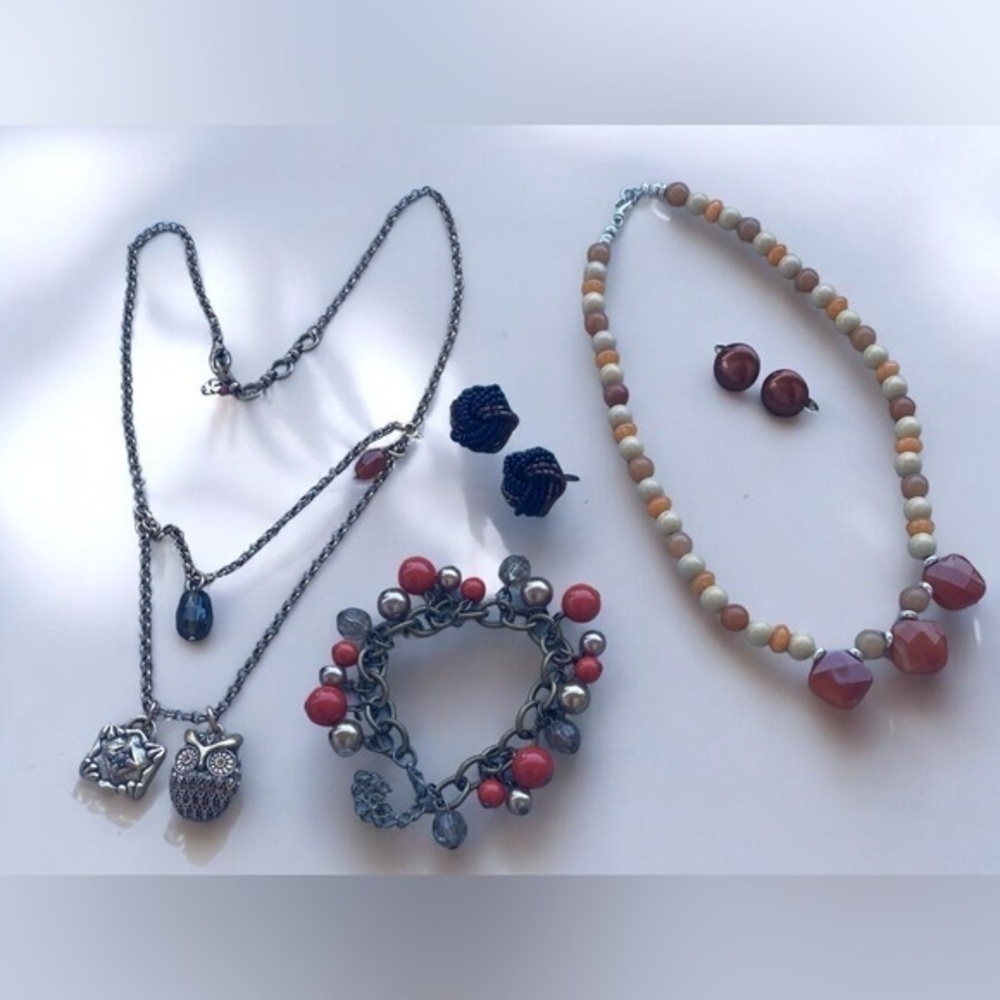 Fall in New York Collection Necklace‎ Bracelet and Earrings Jewelry